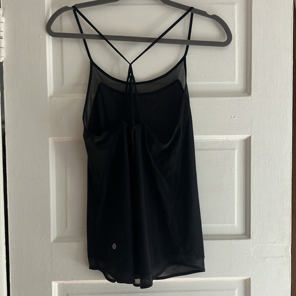 Lululemon black skinny strap tank - size 4 - Picture 4 of 6
